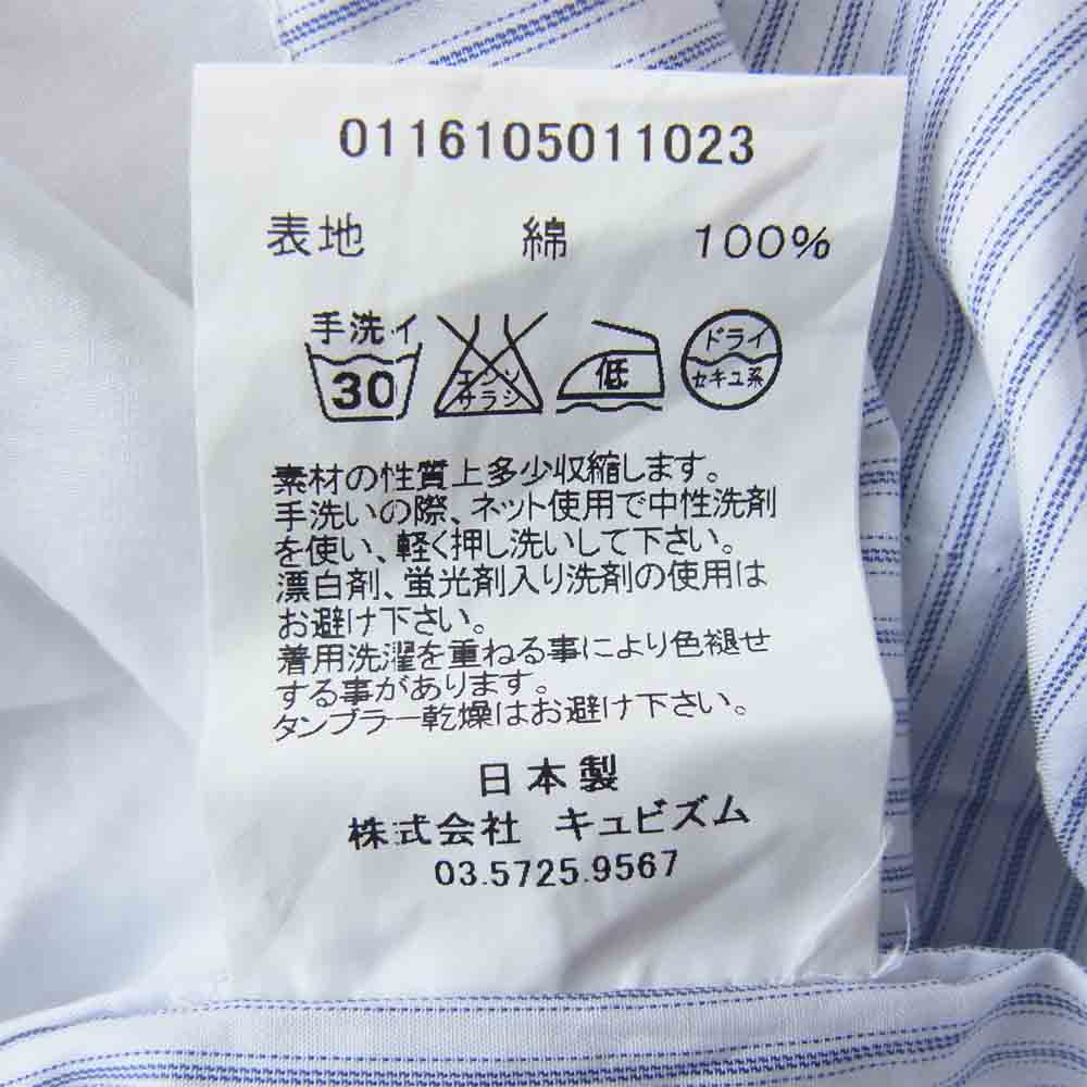 VISVIM ビズビム 16SS 0116105011023 LONG RIDER SHIRT L/S FLUX P.W ライダー シャツ ブルー系 3【中古】
