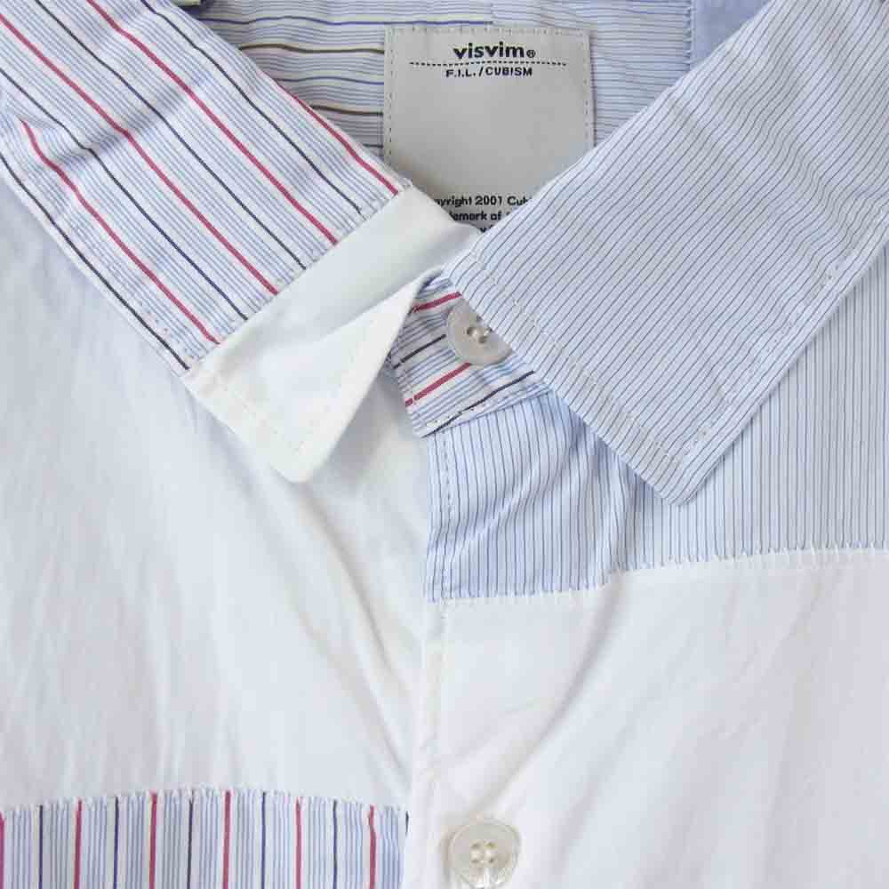 VISVIM ビズビム 0116105011023 LONG RIDER SHIRT L/S FLUX P.W ライダー シャツ ブルー系 4【新古品】【未使用】【中古】