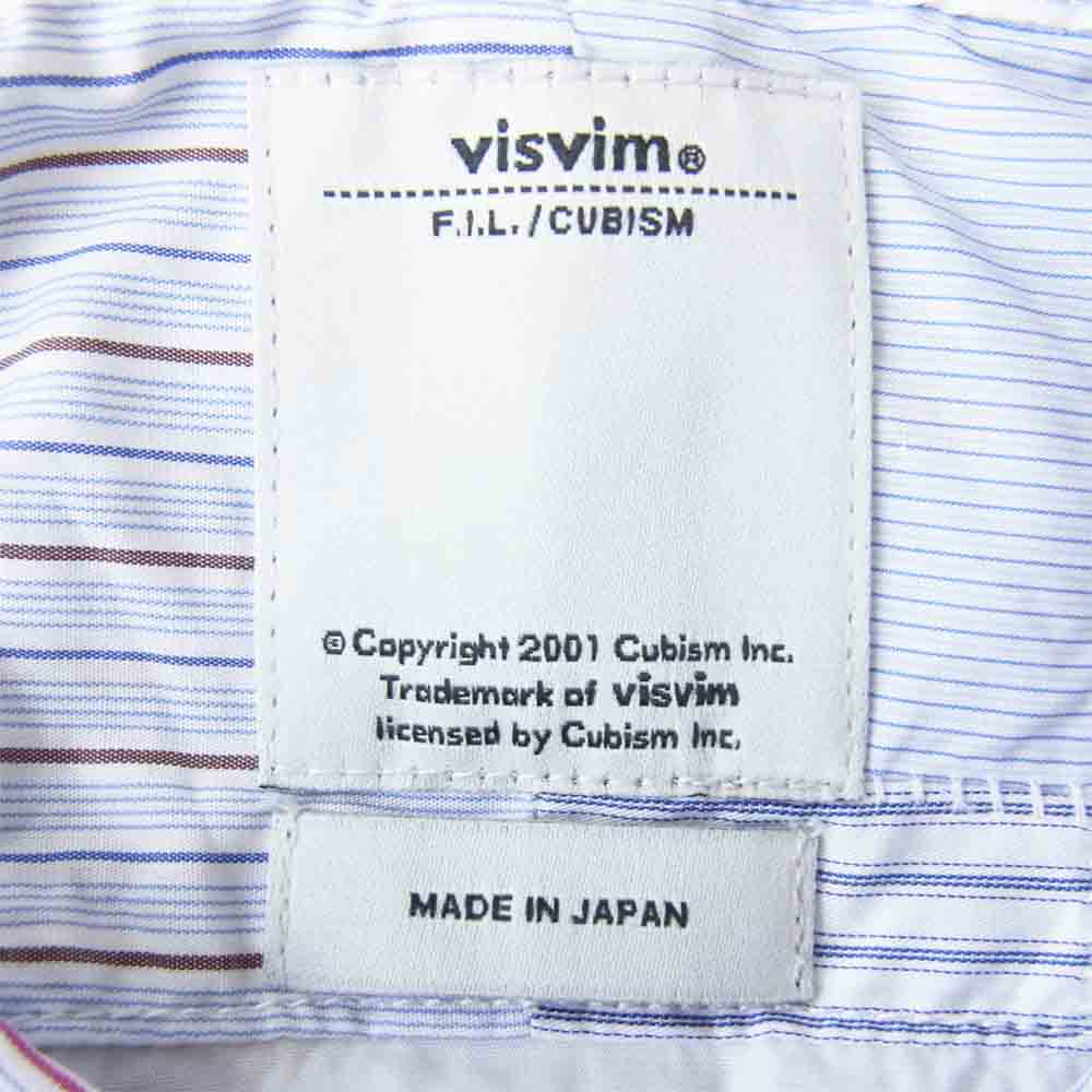 VISVIM ビズビム 0116105011023 LONG RIDER SHIRT L/S FLUX P.W ライダー シャツ ブルー系 4【新古品】【未使用】【中古】