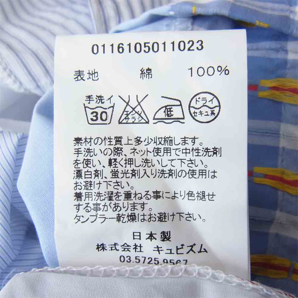 VISVIM ビズビム 0116105011023 LONG RIDER SHIRT L/S FLUX P.W ライダー シャツ ブルー系 4【新古品】【未使用】【中古】