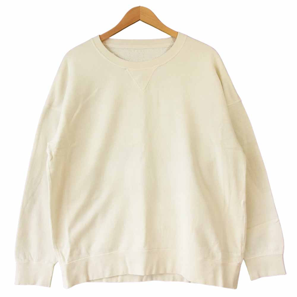 VISVIM ビズビム 19SS 0119105010021 JUMBO SWEAT L/S UNEVEN DYE ジャンボ スウェット アイボリー系 4【新古品】【未使用】【中古】
