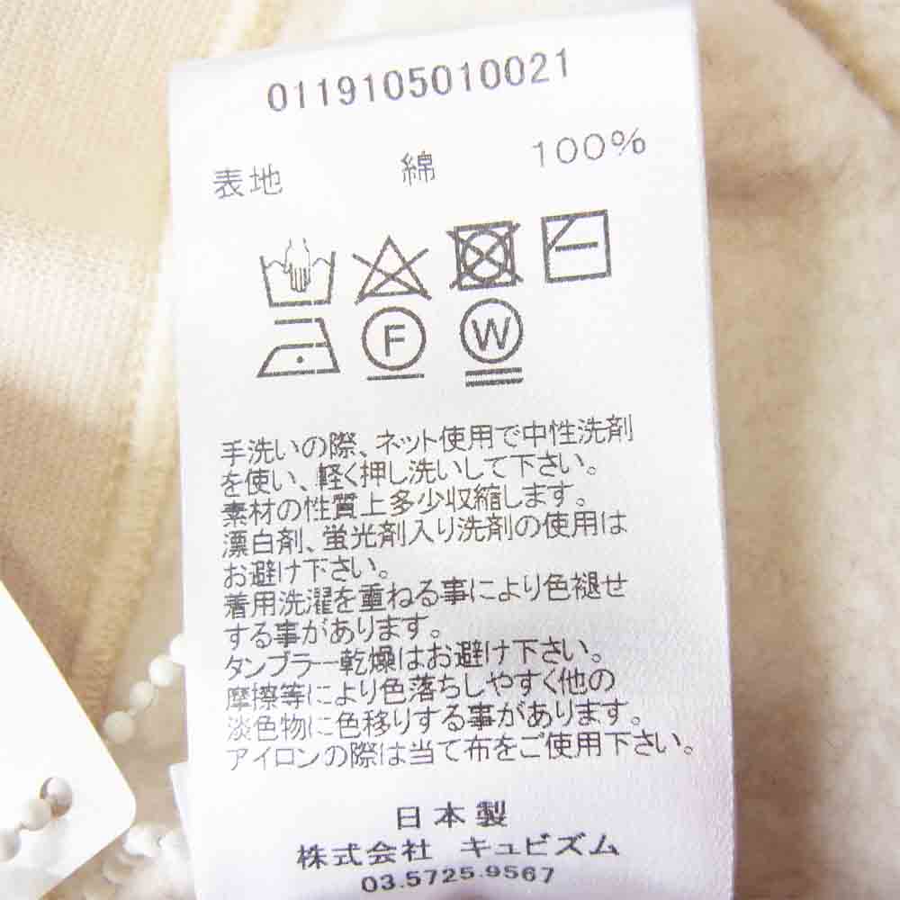 VISVIM ビズビム 19SS 0119105010021 JUMBO SWEAT L/S UNEVEN DYE ジャンボ スウェット アイボリー系 4【新古品】【未使用】【中古】