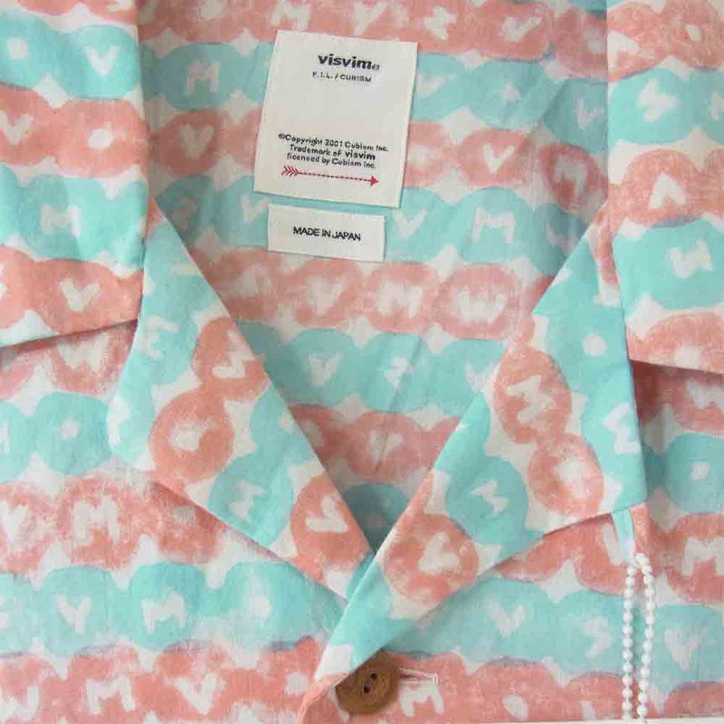 VISVIM ビズビム 19SS 0119105011028 ELLERY SHIRT S/S HAVELI PINK PATTERN シャツ マルチカラー系 2【中古】