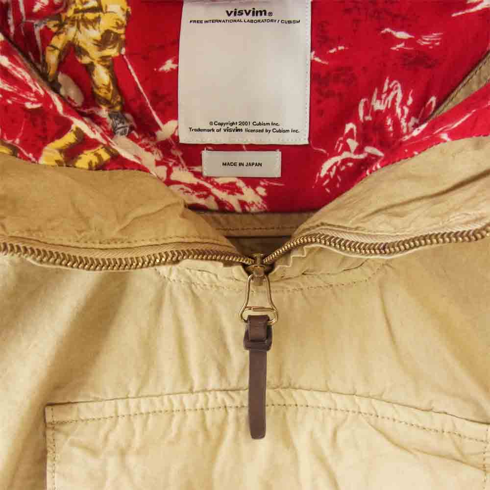 VISVIM ビズビム 16SS 0116105013016 NAKOTA PARKA P.O. ナコタ アノラック パーカー ベージュ系 1【新古品】【未使用】【中古】