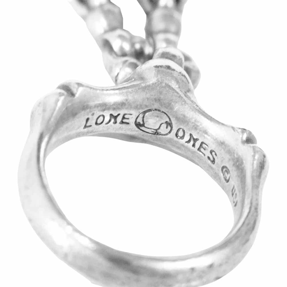 LONE ONES ロンワンズ Two Tear Bell Ring 2 ティアベル リング 指輪 シルバー系 9号程度【中古】