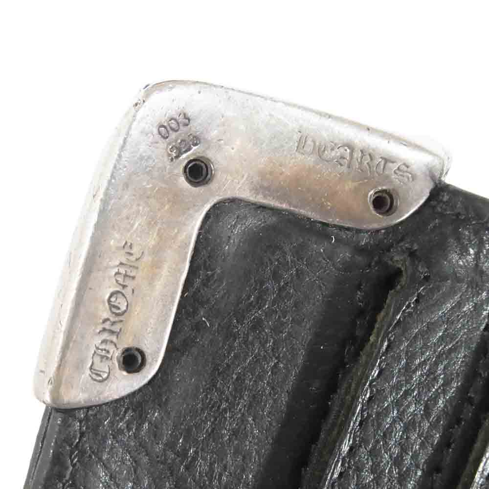 CHROME HEARTS クロムハーツ（原本無） LNG SNGL FLD TIPS WALLET ロング シングルフォールド チップ ウォレット ブラック系【中古】