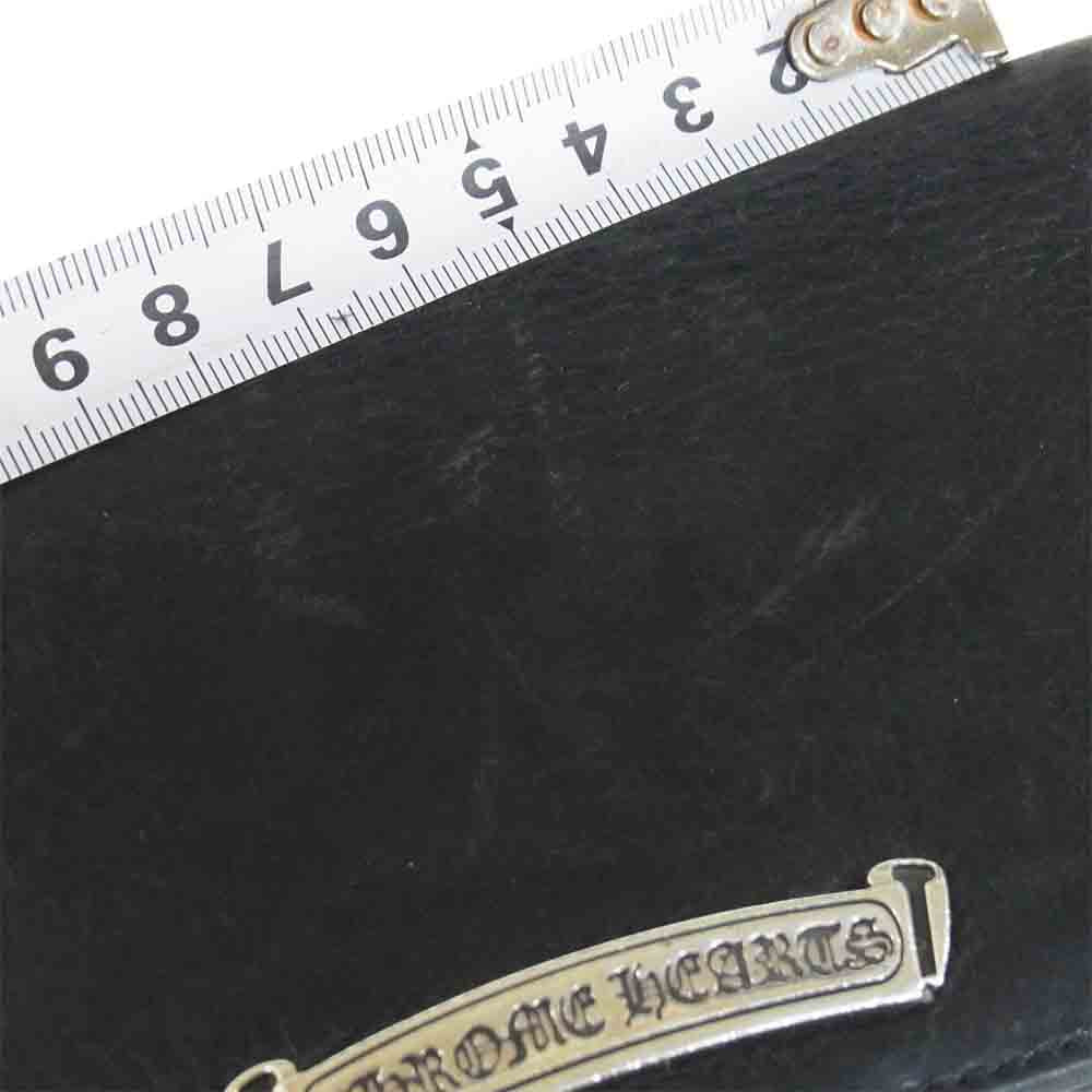 CHROME HEARTS クロムハーツ（原本無） LNG SNGL FLD TIPS WALLET ロング シングルフォールド チップ ウォレット ブラック系【中古】