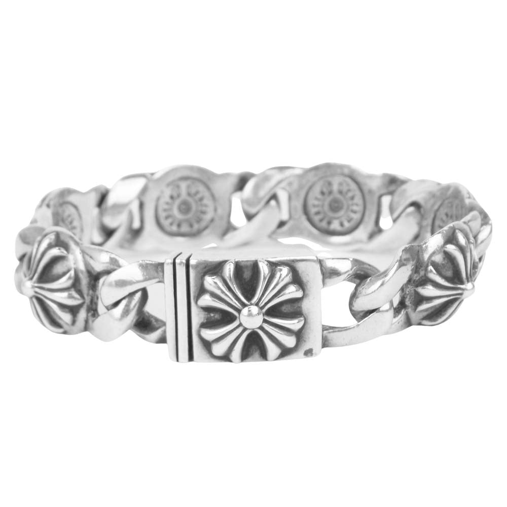 CHROME HEARTS クロムハーツ（原本無） 6LINK クロスリンク ブレスレット シルバー系【中古】