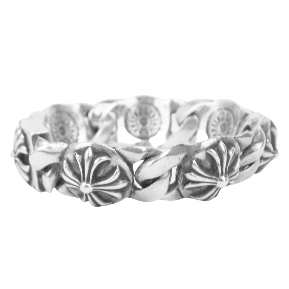 CHROME HEARTS クロムハーツ（原本無） 6LINK クロスリンク ブレスレット シルバー系【中古】