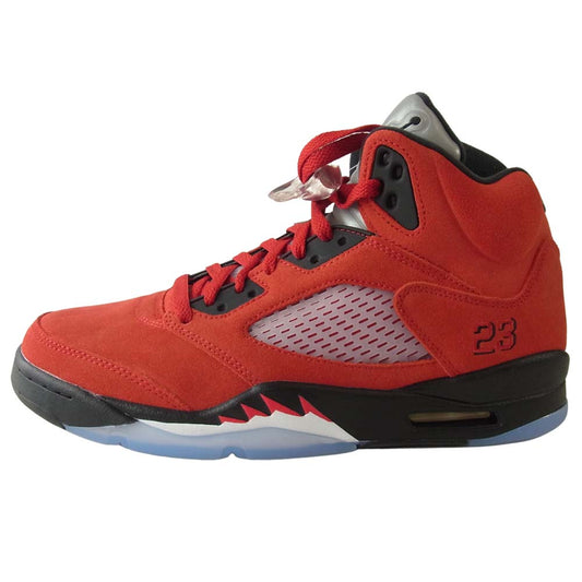 NIKE AIR JORDAN ナイキ ジョーダン DD0587-600 5 RETRO RAGING BULL VARSITY RED TORO BRAVO レトロ ハイ スニーカー レッド系 27.5【新古品】【未使用】【中古】