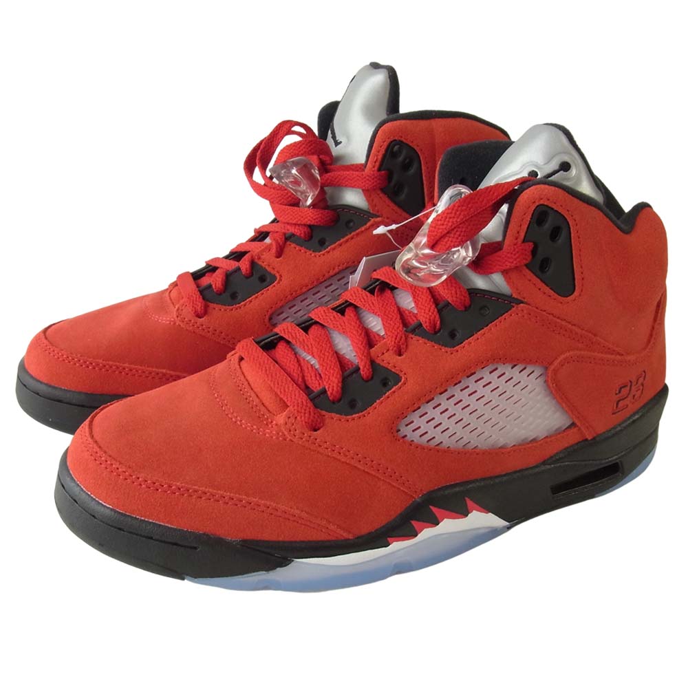 NIKE AIR JORDAN ナイキ ジョーダン DD0587-600 5 RETRO RAGING BULL VARSITY RED TORO BRAVO レトロ ハイ スニーカー レッド系 27.5【新古品】【未使用】【中古】