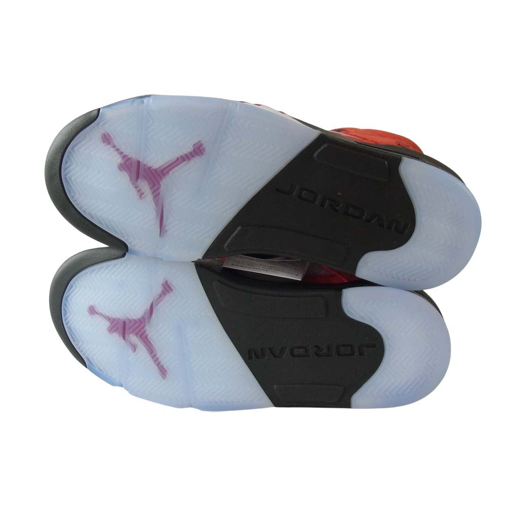 NIKE AIR JORDAN ナイキ ジョーダン DD0587-600 5 RETRO RAGING BULL VARSITY RED TORO BRAVO レトロ ハイ スニーカー レッド系 27.5【新古品】【未使用】【中古】