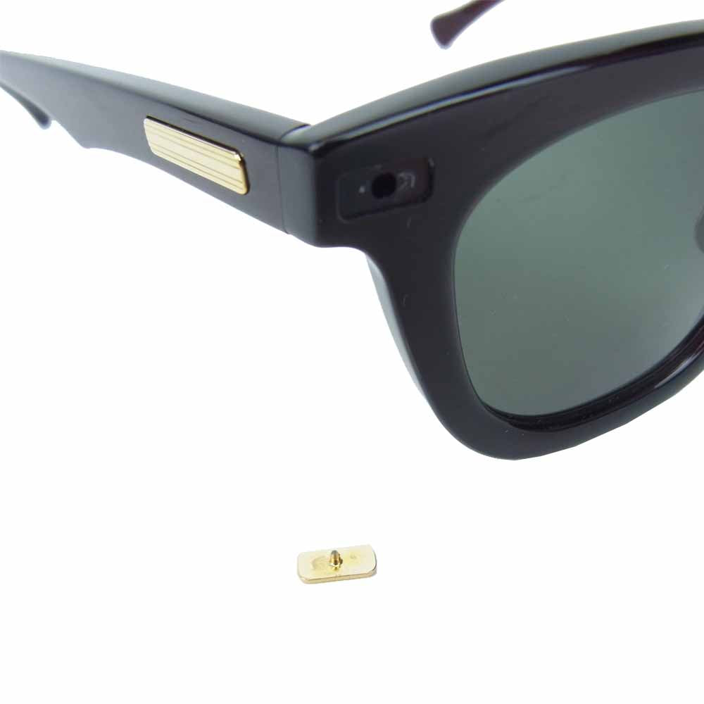 WACKO MARIA ワコマリア NATIVESONS-WM-EM02-B NATIVESONS ネイティブサンズ KOWALSKI サングラス ブラック系 47.5□22-146【美品】【中古】