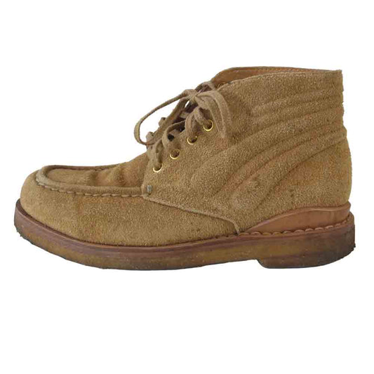 VISVIM ビズビム COMANCHE BOOTS MID FOLK スエード ミッド ブーツ ベージュ系 8【中古】