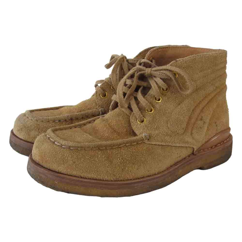 VISVIM ビズビム COMANCHE BOOTS MID FOLK スエード ミッド ブーツ ベージュ系 8【中古】