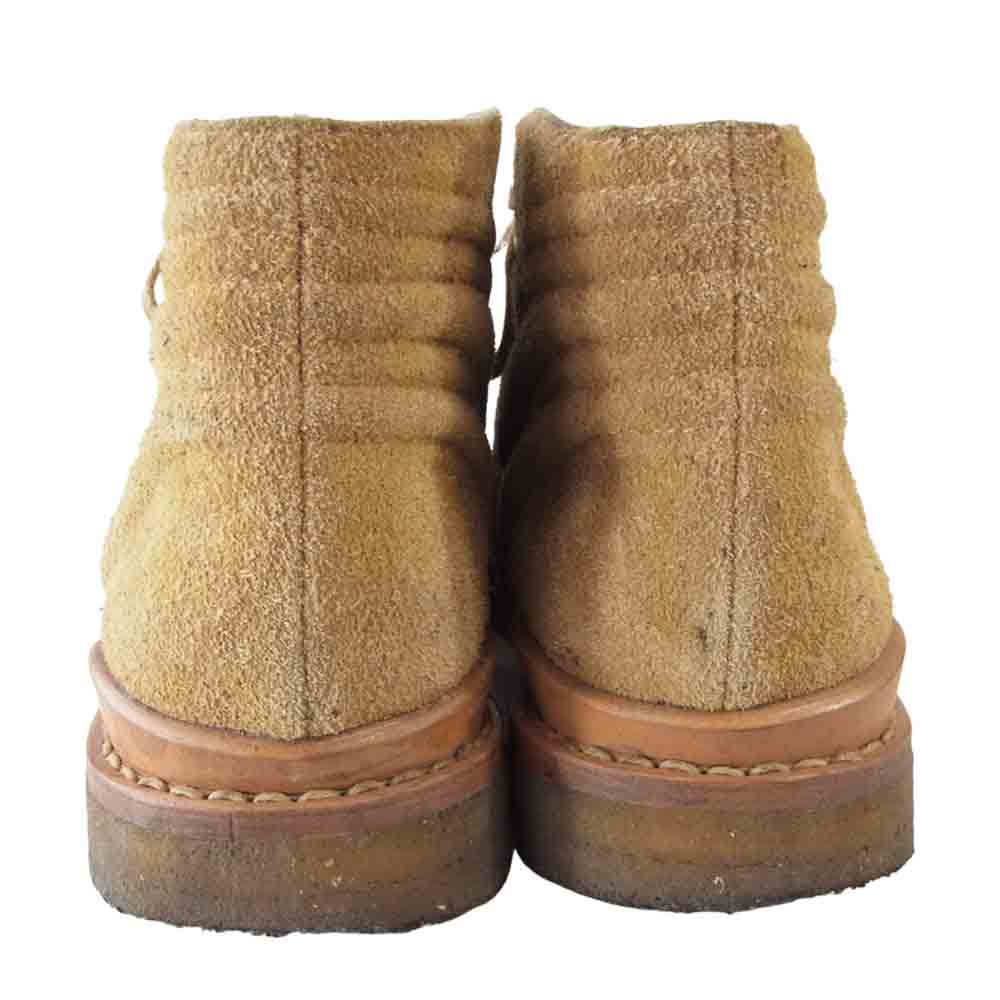 VISVIM ビズビム COMANCHE BOOTS MID FOLK スエード ミッド ブーツ ベージュ系 8【中古】