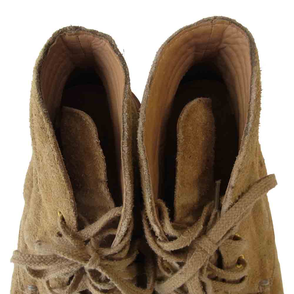 VISVIM ビズビム COMANCHE BOOTS MID FOLK スエード ミッド ブーツ ベージュ系 8【中古】
