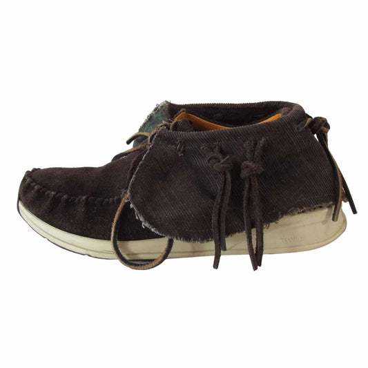 VISVIM ビズビム 13AW 0113201001006 FBT CORDUROY BROWN モカシン コーデュロイ ブーツ ブラウン系 8【中古】
