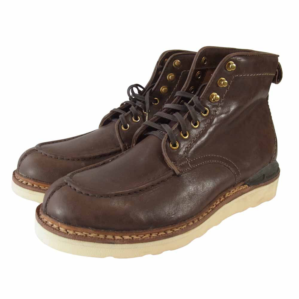 VISVIM ビズビム ARMIGER BOOTS FOLK レザー ブーツ ブラウン系 9.5【極上美品】【中古】