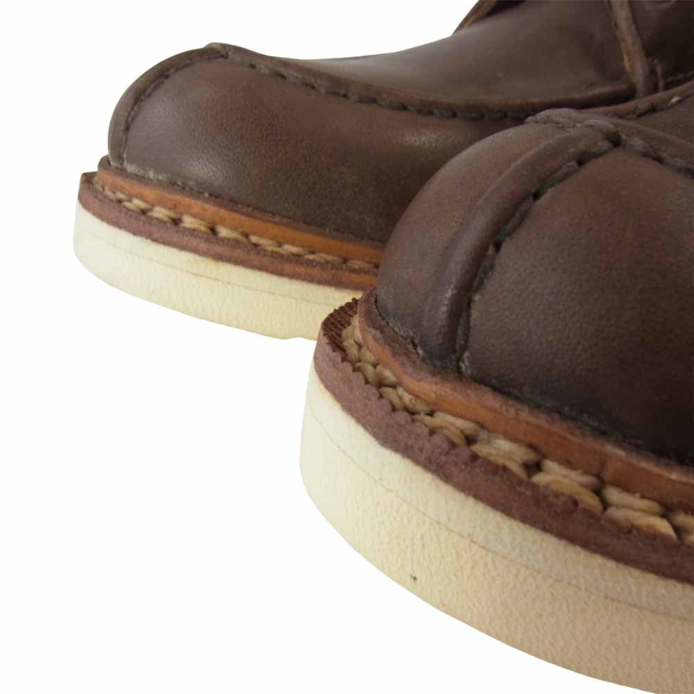 VISVIM ビズビム ARMIGER BOOTS FOLK レザー ブーツ ブラウン系 9.5【極上美品】【中古】