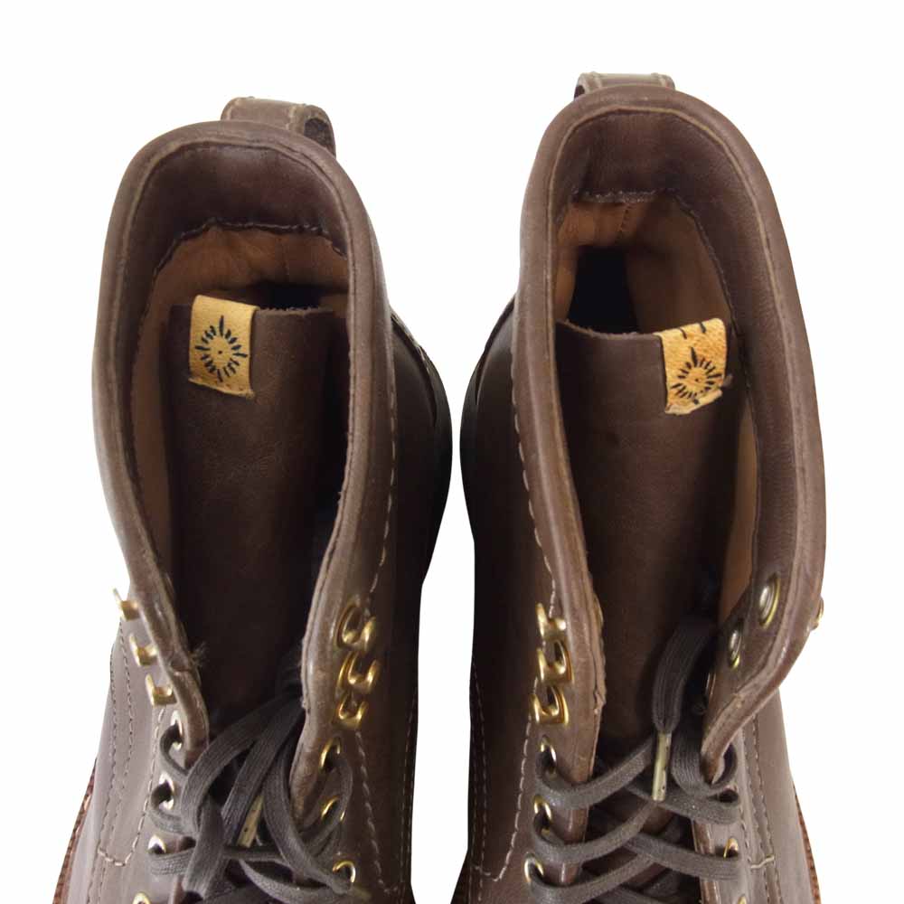 VISVIM ビズビム ARMIGER BOOTS FOLK レザー ブーツ ブラウン系 9.5【極上美品】【中古】