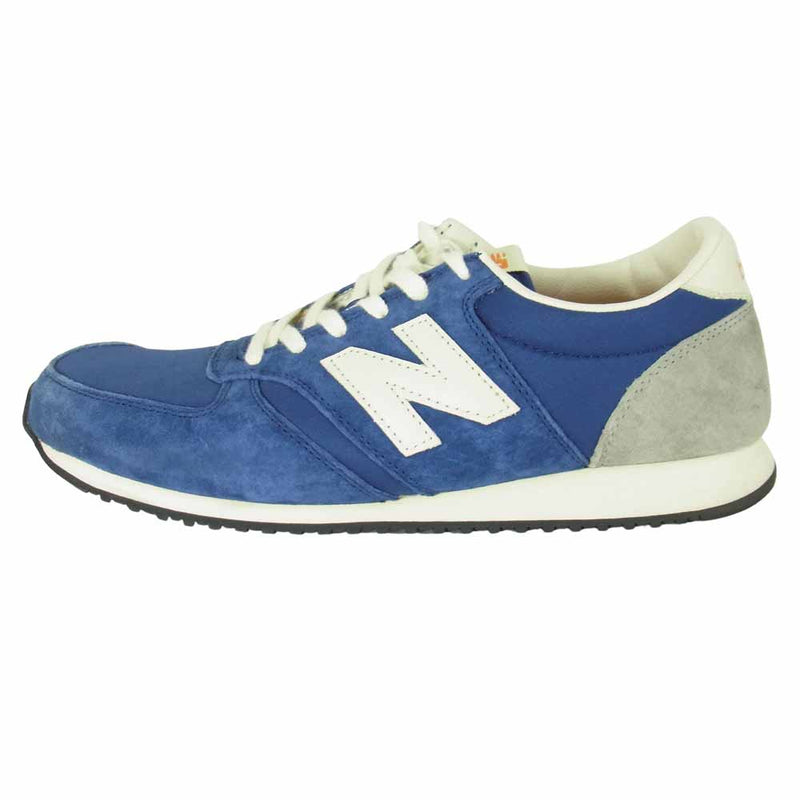 NEW BALANCE ニューバランス U420SRBB スエード ローカット スニーカー ブルー系 28cm【美品】【中古】