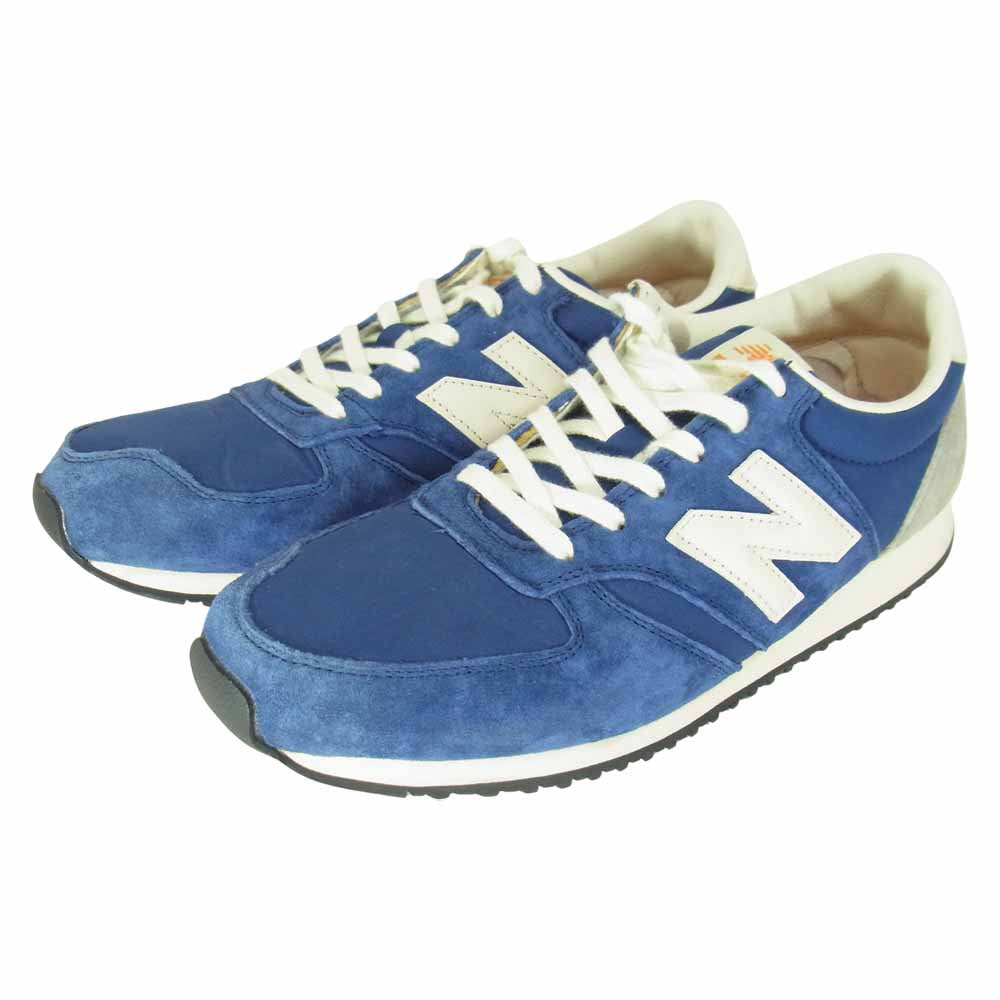 NEW BALANCE ニューバランス U420SRBB スエード ローカット スニーカー ブルー系 28cm【美品】【中古】