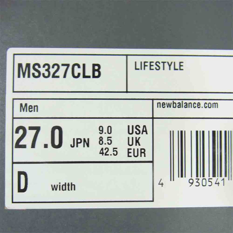 NEW BALANCE ニューバランス MS327CLB ローカット スニーカー ブルー系 27cm【新古品】【未使用】【中古】