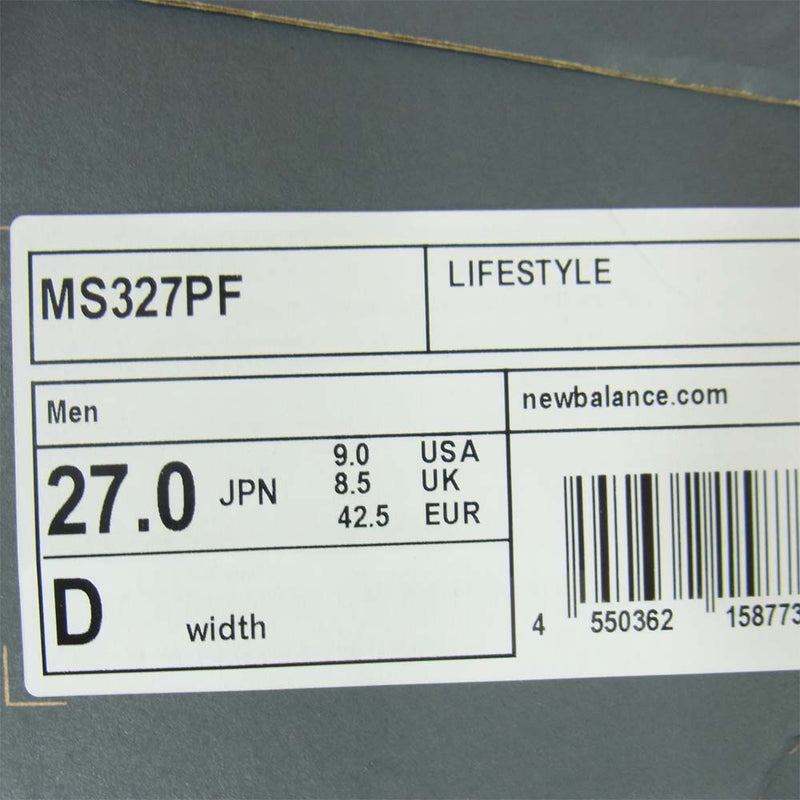 NEW BALANCE ニューバランス MS327PF Primary Pack ローカット スニーカー ホワイト系 27cm【新古品】【未使用】【中古】