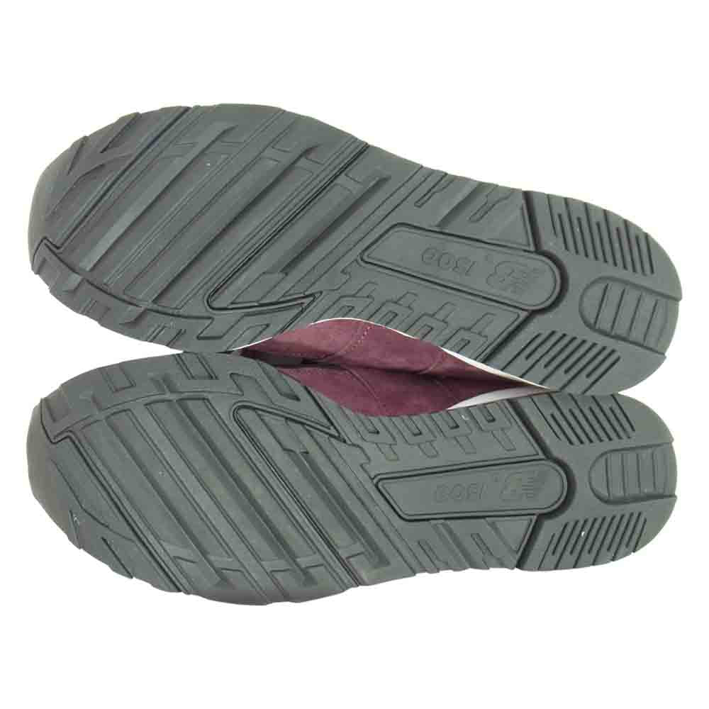 NEW BALANCE ニューバランス M1500PRW 英国製 スエード ローカット スニーカー エンジ系 26.5cm【極上美品】【中古】