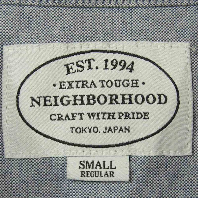 NEIGHBORHOOD ネイバーフッド 152TSNH-SHM02 CLASSIC OX / C-SHIRT LS オックスフォード BD 長袖 シャツ グレー系 S【中古】