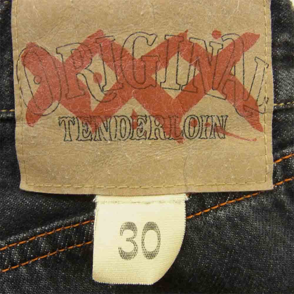 TENDERLOIN テンダーロイン XXX DENIM PNT WASH ブラック デニム パンツ コットン 日本製 ブラック系 30【中古】