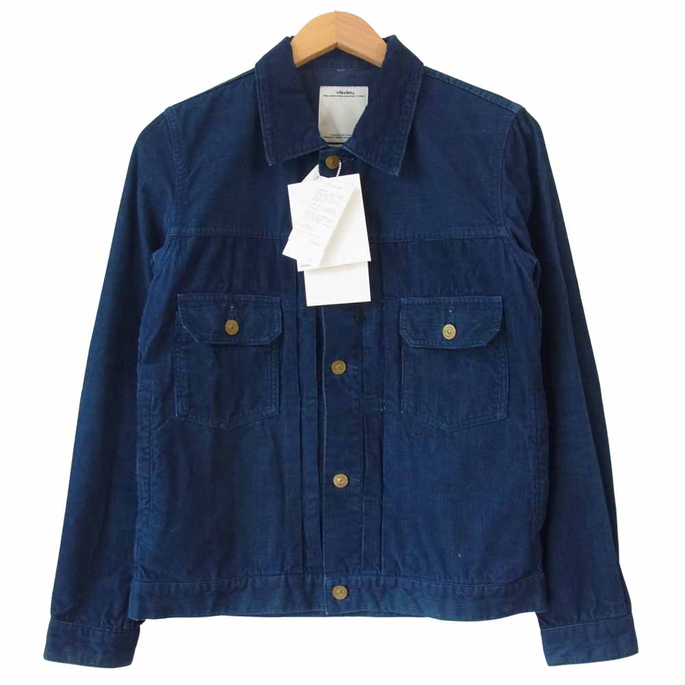 VISVIM ビズビム 15SS 0115105013031 101 JKT N.D SLUB CORDUROY コーデュロイ ジャケット ネイビー系 1【中古】