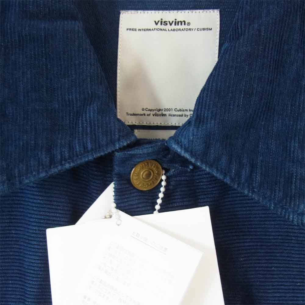 VISVIM ビズビム 15SS 0115105013031 101 JKT N.D SLUB CORDUROY コーデュロイ ジャケット ネイビー系 1【中古】