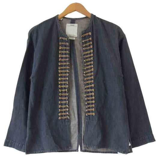 VISVIM ビズビム 0114205006008 SS CHIYOU JKT 装飾 デニム シャツ  インディゴブルー系【中古】