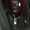 schott ショット 7009 USA製 641XX 60s CAFFE RACER シングル レザー ブラック系 34【中古】