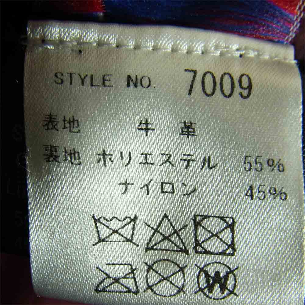 schott ショット 7009 USA製 641XX 60s CAFFE RACER シングル レザー ブラック系 34【中古】