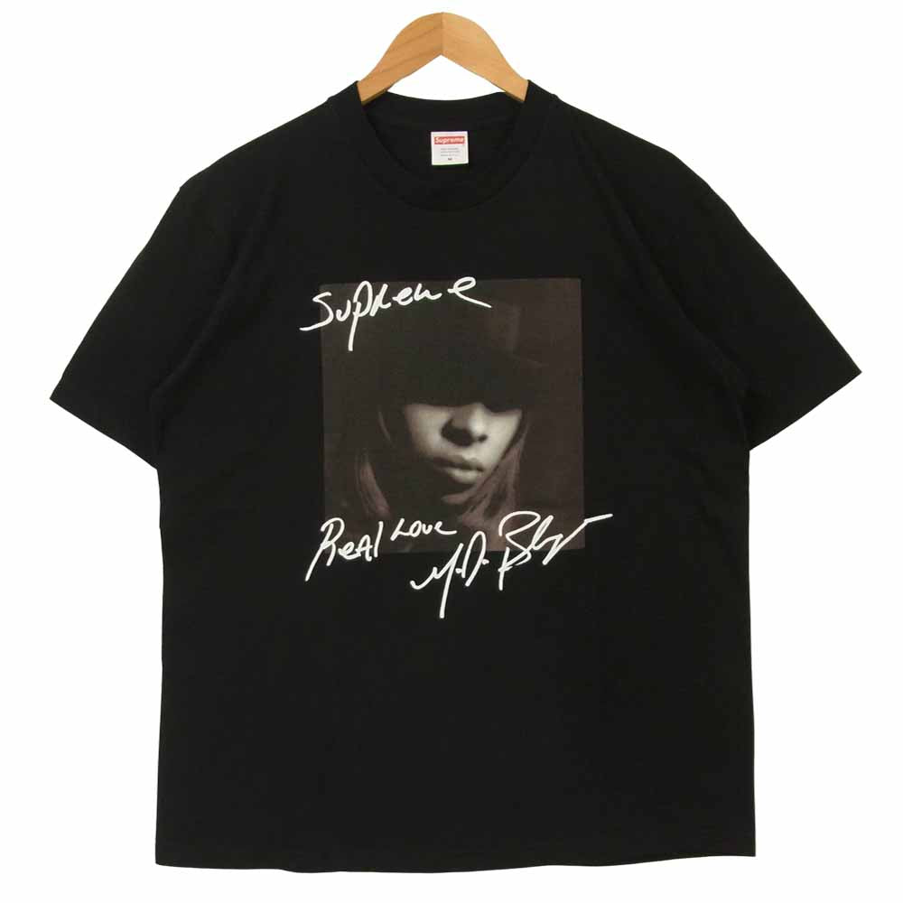 Supreme シュプリーム 19AW 納品書付属 Mary J. Blige Tee メアリー ブライジ 半袖 Tシャツ ブラック系 M【美品】【中古】