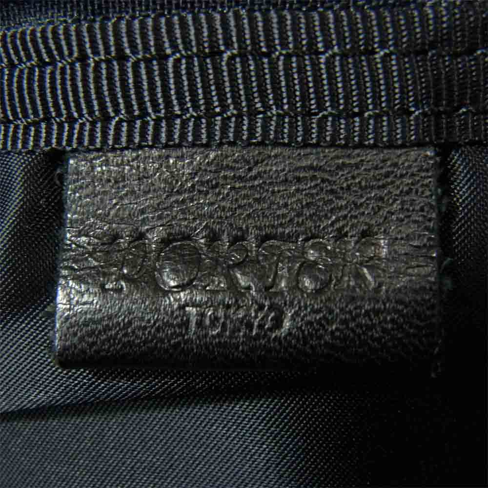 PORTER ポーター NARROW ナロー 本革 レザー ボストンバッグ ブラック系【中古】