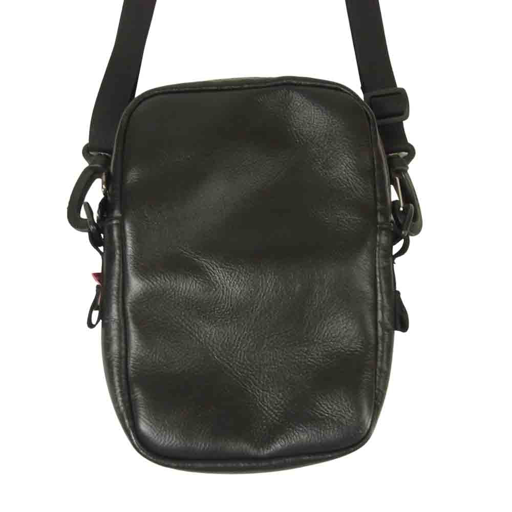 Supreme シュプリーム 18AW NF0A3KYS THE NORTH FACE ノースフェイス Leather Shoulder Bag レザー ショルダー バッグ ブラック系【中古】