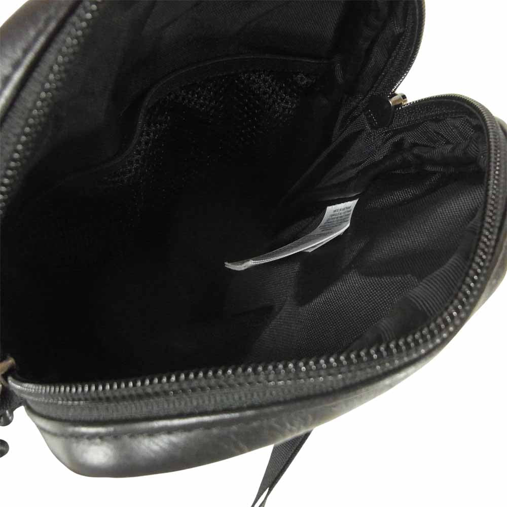 Supreme シュプリーム 18AW NF0A3KYS THE NORTH FACE ノースフェイス Leather Shoulder Bag レザー ショルダー バッグ ブラック系【中古】