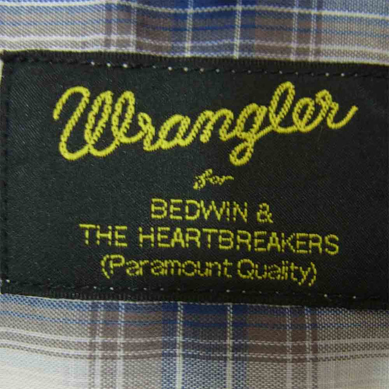 ベドウィン Wrangler ラングラー チェック ジャケット ブルー系 S【中古】