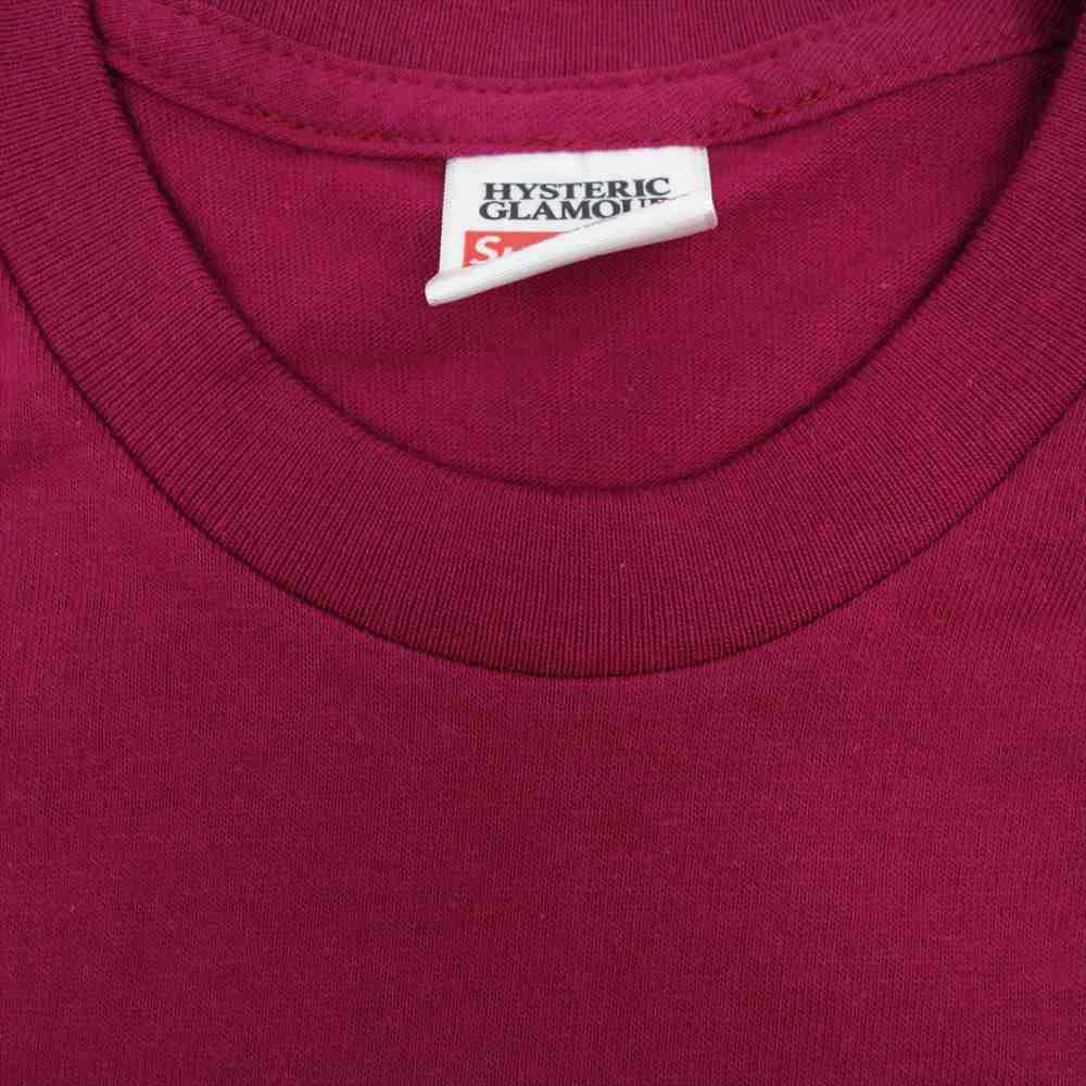 Supreme シュプリーム 21SS × hysteric glamour l/s tee ヒステリックグラマー 長袖 Tシャツ Dark Magenta パープル系 M【新古品】【未使用】【中古】