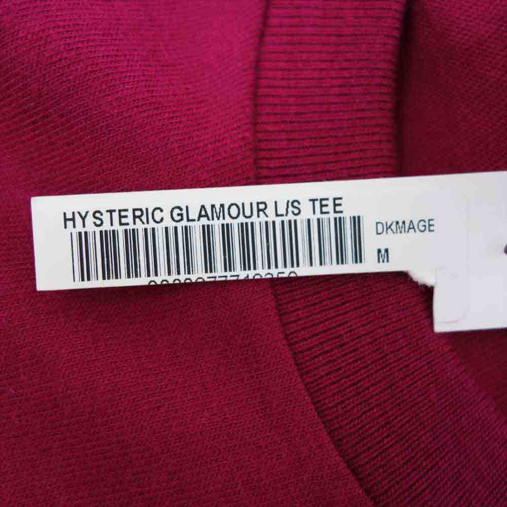 Supreme シュプリーム 21SS × hysteric glamour l/s tee ヒステリックグラマー 長袖 Tシャツ Dark Magenta パープル系 M【新古品】【未使用】【中古】