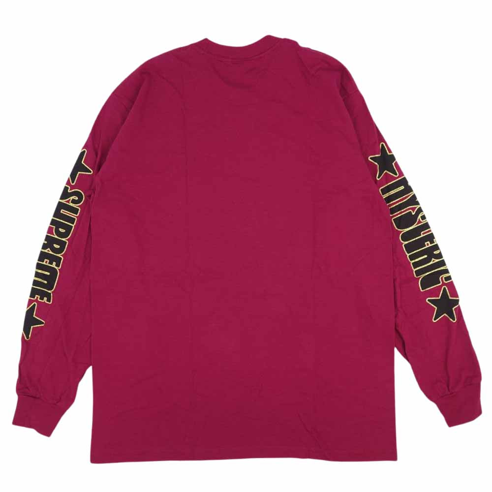 Supreme シュプリーム 21SS × hysteric glamour l/s tee ヒステリックグラマー 長袖 Tシャツ Dark Magenta パープル系 M【新古品】【未使用】【中古】