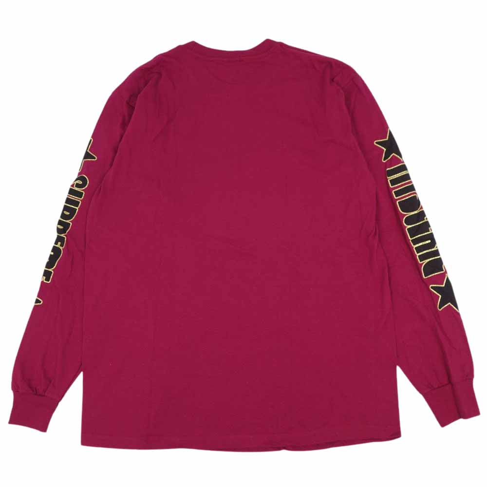 Supreme シュプリーム 21SS × hysteric glamour l/s tee ヒステリックグラマー 長袖 Tシャツ Dark Magenta パープル系 M【新古品】【未使用】【中古】
