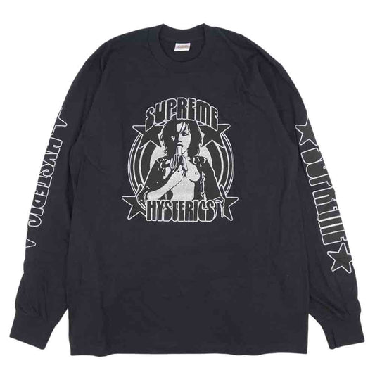 Supreme シュプリーム 21SS × hysteric glamour l/s tee ヒステリックグラマー 長袖 Tシャツ BLACK ブラック系 M【新古品】【未使用】【中古】