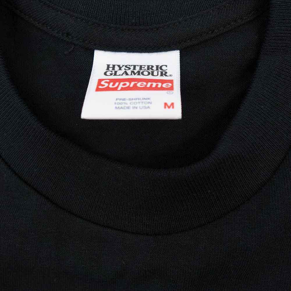 Supreme シュプリーム 21SS × hysteric glamour l/s tee ヒステリックグラマー 長袖 Tシャツ BLACK ブラック系 M【新古品】【未使用】【中古】