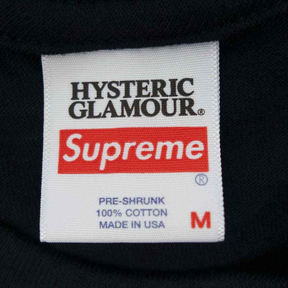 Supreme シュプリーム 21SS × hysteric glamour l/s tee ヒステリックグラマー 長袖 Tシャツ BLACK ブラック系 M【新古品】【未使用】【中古】