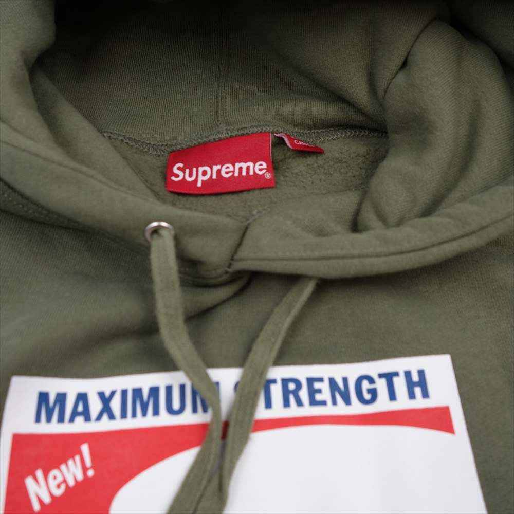 Supreme シュプリーム 21SS shine hooded sweatshirt Light Olive シャイン フーデッド スウェット カーキ系 M【新古品】【未使用】【中古】